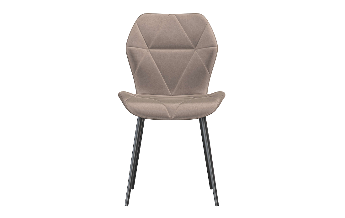 Дора К / стул велюр конфетти мокко/Цвет металл черный